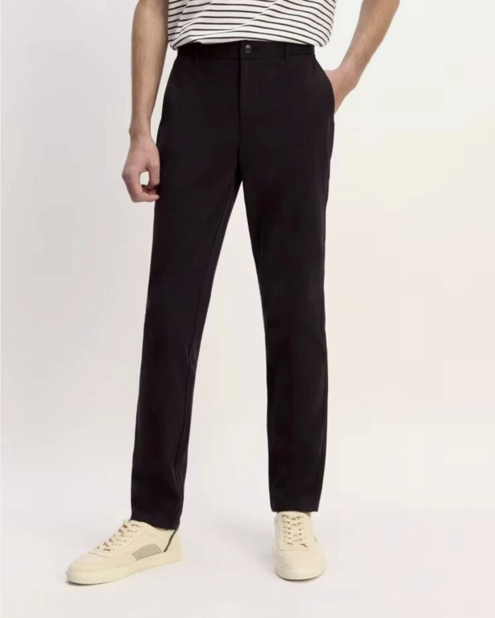 Men's Black Slim Dress Pants